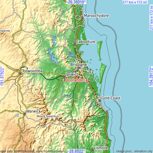 Topographic map of Doolandella