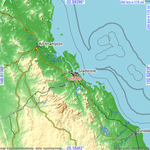 Topographic map of Clinton