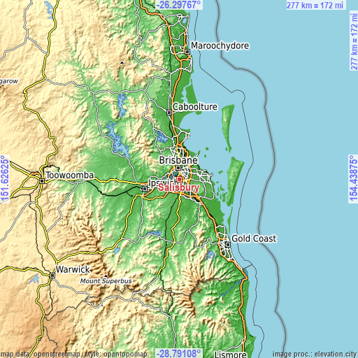 Topographic map of Salisbury