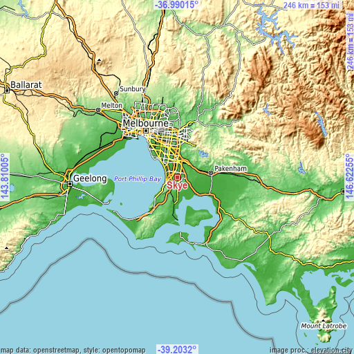 Topographic map of Skye