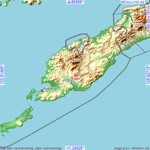 Topographic map of Siso