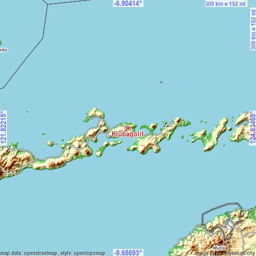 Topographic map of Klubagolit