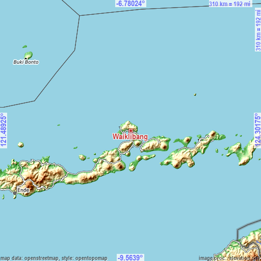 Topographic map of Waiklibang