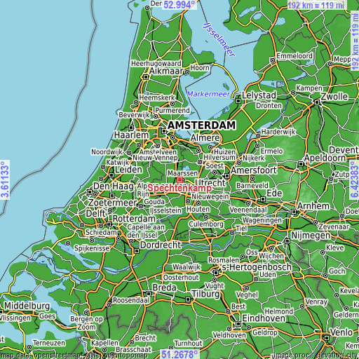 Topographic map of Spechtenkamp