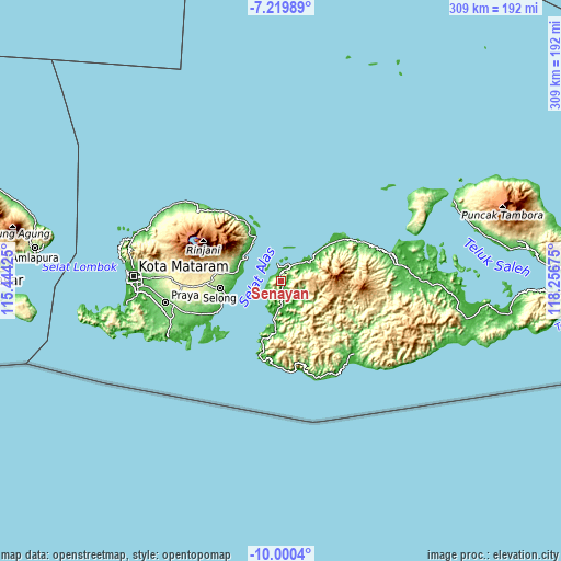 Topographic map of Senayan