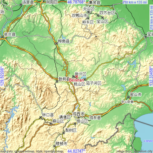 Topographic map of Beishan
