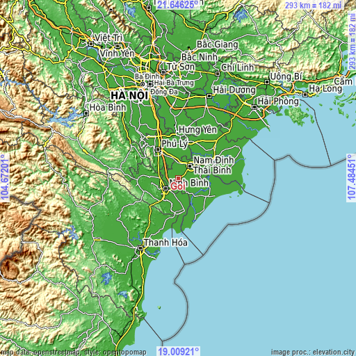 Topographic map of Gôi