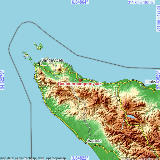 Topographic map of Geuleumpangminyeuk