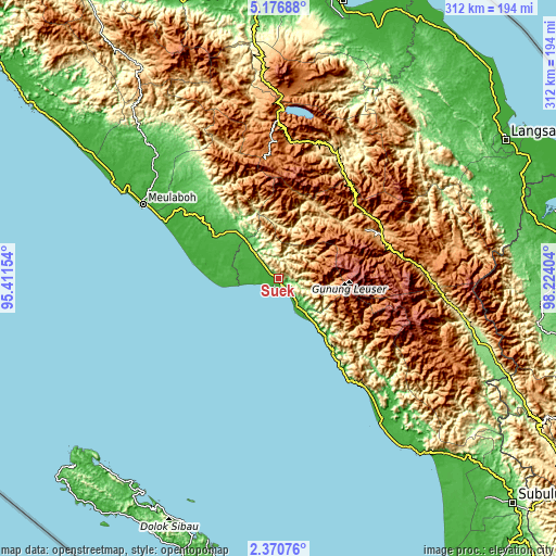 Topographic map of Suek