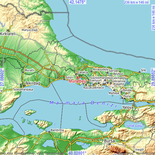 Topographic map of Muratbey