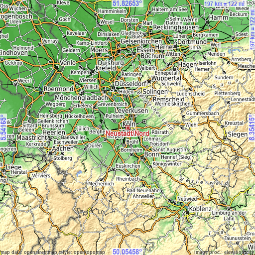 Topographic map of Neustadt/Nord