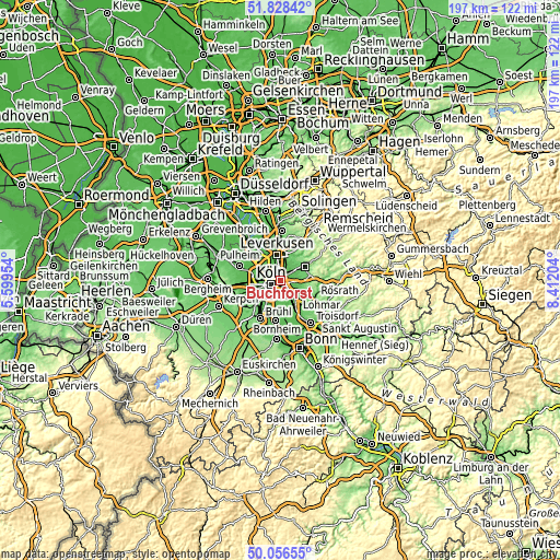 Topographic map of Buchforst