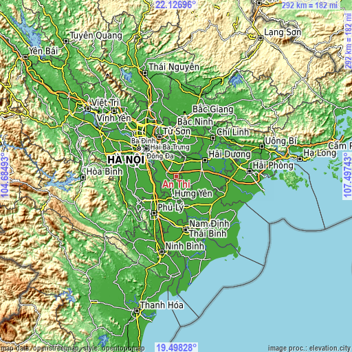 Topographic map of Ân Thi