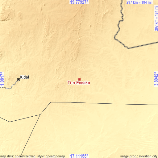 Topographic map of Ti-n-Essako