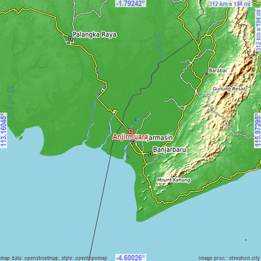 Topographic map of Anjirmuara