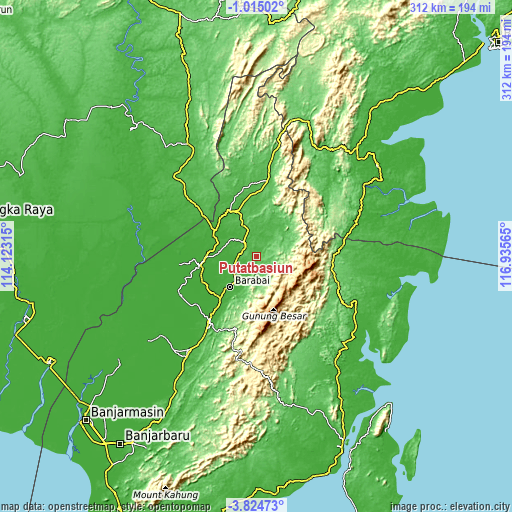 Topographic map of Putatbasiun