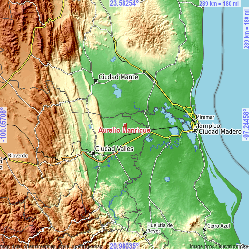 Topographic map of Aurelio Manrique