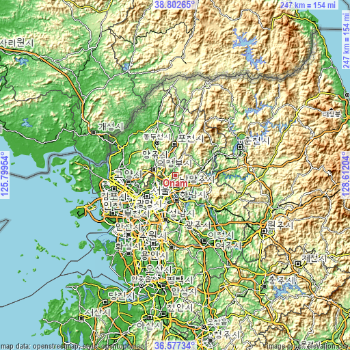 Topographic map of Onam