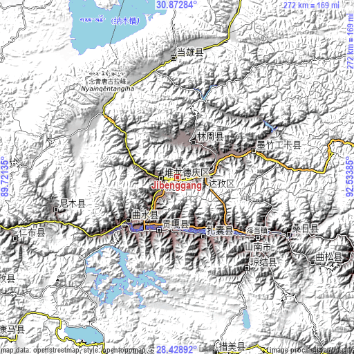 Topographic map of Jibenggang