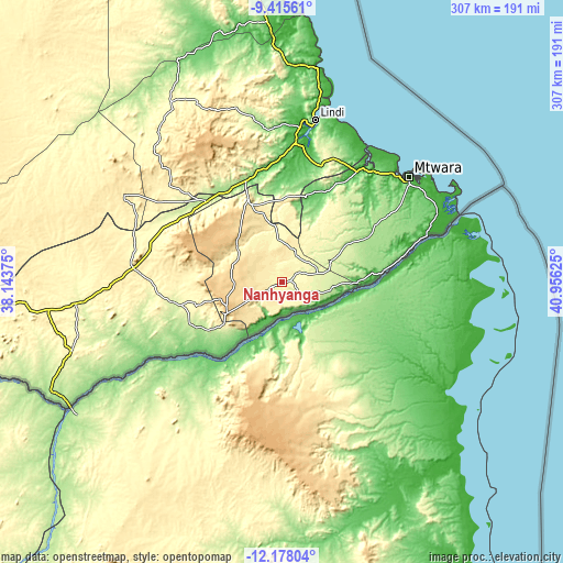 Topographic map of Nanhyanga