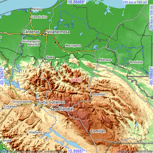 Topographic map of Joshil