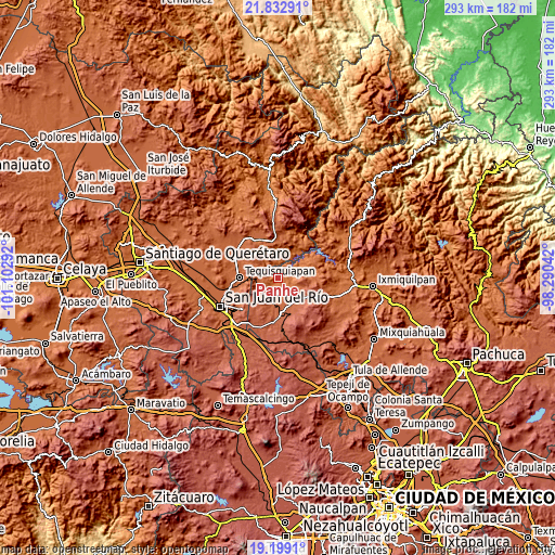 Topographic map of Pañhé