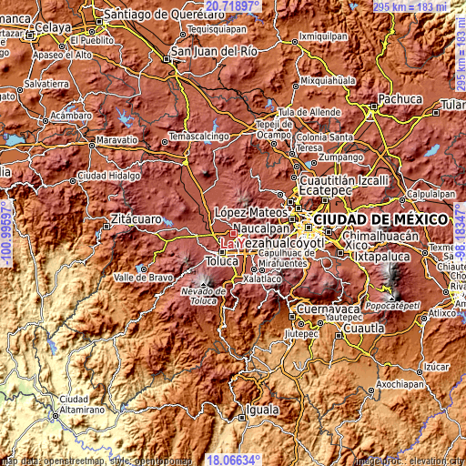 Topographic map of La Y