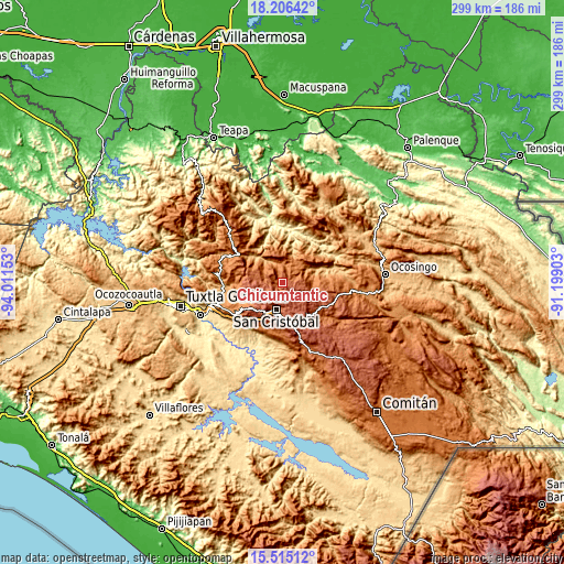 Topographic map of Chicumtantic