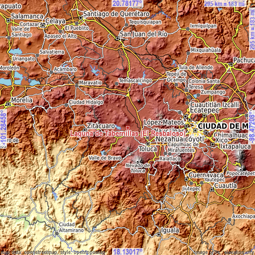 Topographic map of Laguna de Tabernillas (El Resbaloso)