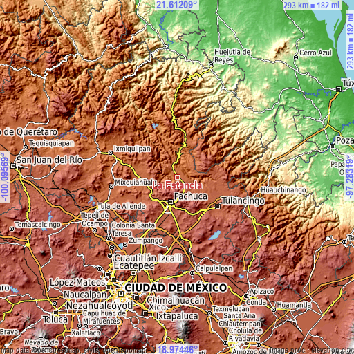 Topographic map of La Estancia