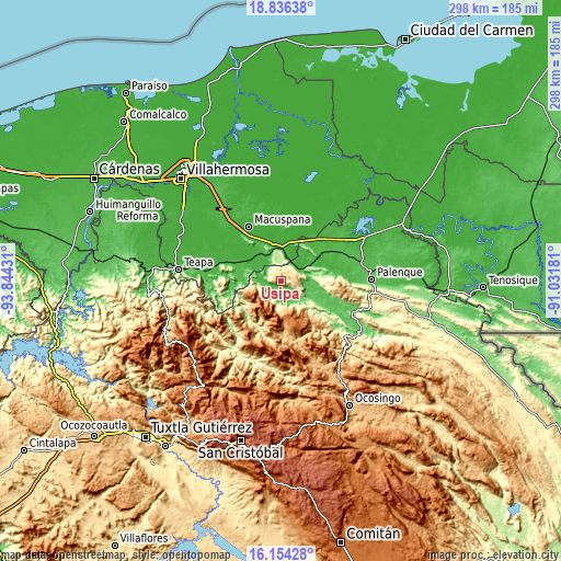 Topographic map of Usipa