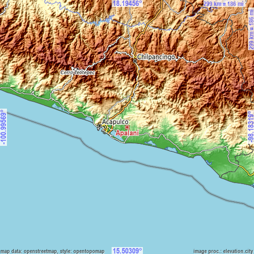 Topographic map of Apalani