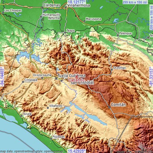 Topographic map of Catishtic