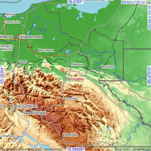 Topographic map of Arimatea