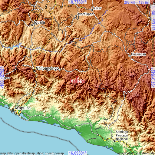 Topographic map of Patlicha