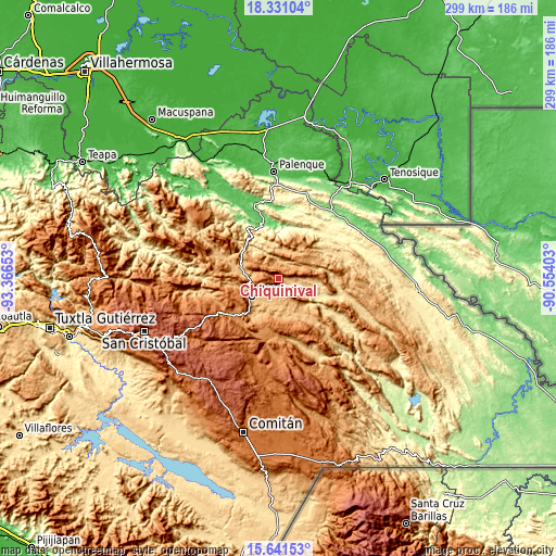 Topographic map of Chiquinival