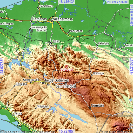 Topographic map of Joltealal