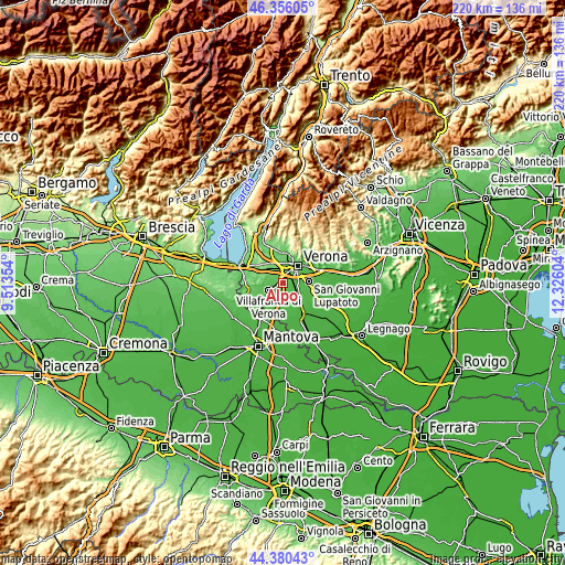 Topographic map of Alpo