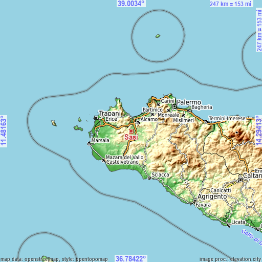 Topographic map of Sasi