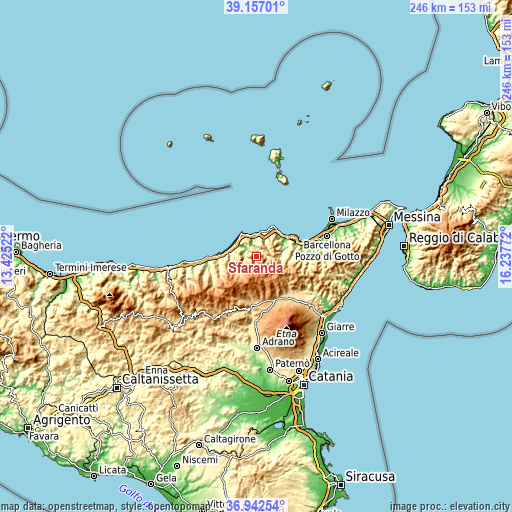 Topographic map of Sfaranda