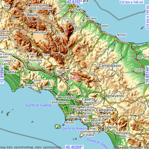 Topographic map of Gallo