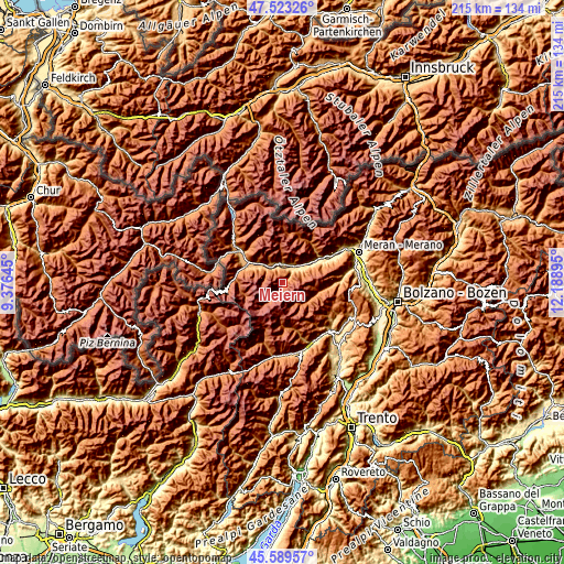 Topographic map of Meiern