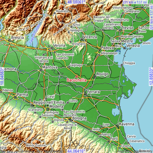 Topographic map of Baruchella