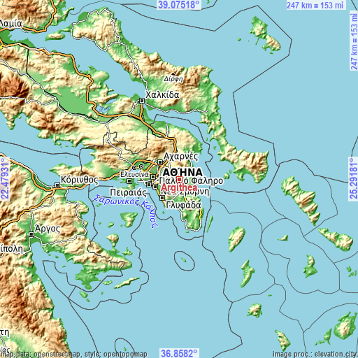 Topographic map of Argithéa