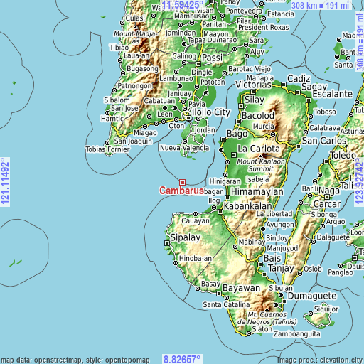 Topographic map of Cambarus