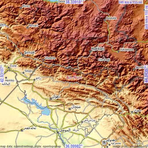 Topographic map of Ain Nuni