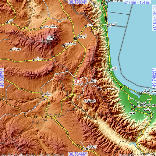 Topographic map of Gīvī