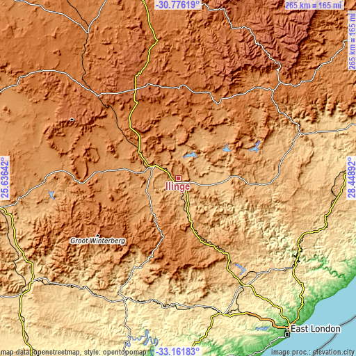 Topographic map of Ilinge