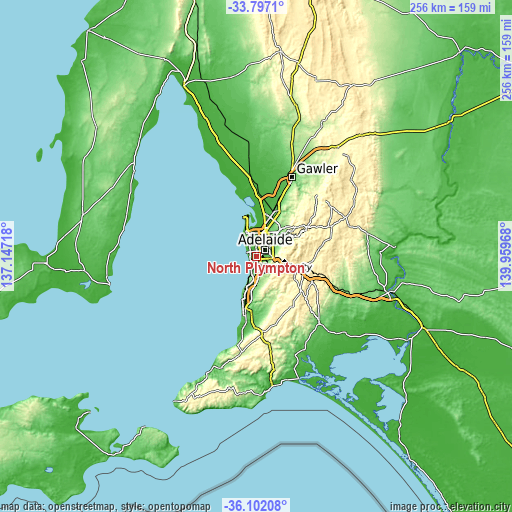 Topographic map of North Plympton